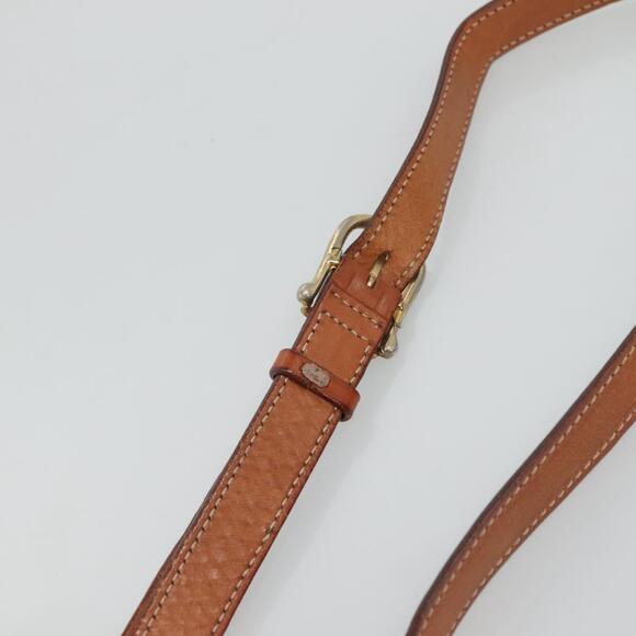 CELINE Macadam Canvas Circle Shoulder Bag Pvc Leather Brown Gold - Picture 8 of 12